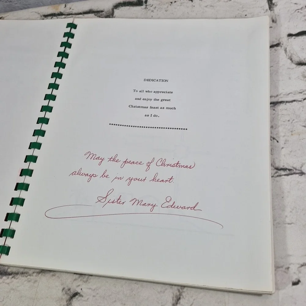 Merry Christmas‎ Foods Vintage 60's Cookbook Spiral Community